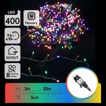 Aigostar - LED RGBY Външен коледен гирлянд 400xLED/6W/230V/8 функции 20m IP44 (AI2164)