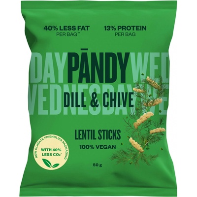 PANDY Čočkové chipsy kopr pažitka 50g