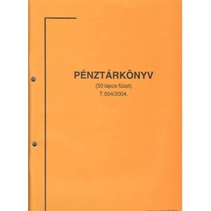  A. szny. 504 А4, състоящ се от 50 листа Формуляр "Касова книга (a.szny.504)