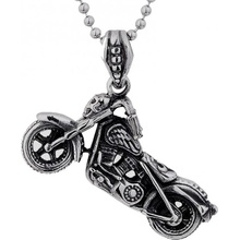 Impress Jewelry Prívesok z chirurgickej ocele Motorka Ghost SSPRC8