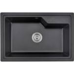 Inter Ceramic Гранитна мивка ICGS 8315 Black - за вграждане (ICGS 8315 BLACK) Мивка за вграждане