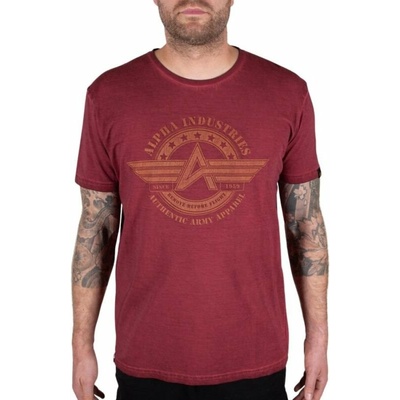 Alpha Industries tričko AI Olidye T rbf red