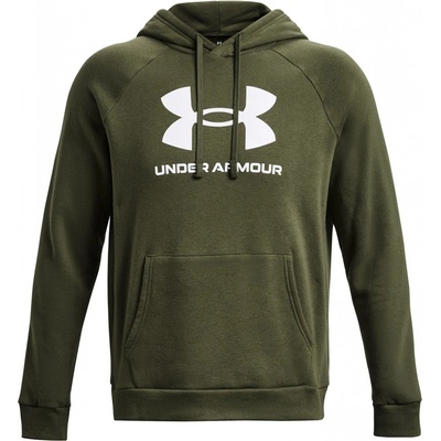 Under Armour mikina s kapucňou UA Rival Fleece Logo HD-GRN 1379758-390