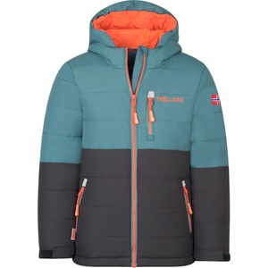 TROLLKIDS Детско ски яке Trollkids Kid's Hemsedal Snow Jacket XT Ski jacket - Stormy Blue / Black / Flame Orange - размер 92 (EU) (703-4665-1211)