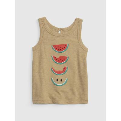 GAP Бебешки памучен потник диня GAP GAP | Bezhov | Момичешки | 74-80