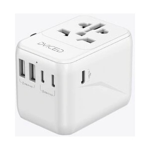 Dviced Universal travel adapter 28W - White (DV240002)