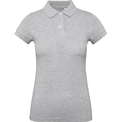 B&C Collection B&c inspire polo / Дамска поло тениска от органичен памук пике - хедър сиво xxl (01044061005)