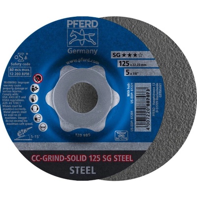 Pferd Brúsny kotúč 125 mm 64185125 10 ks
