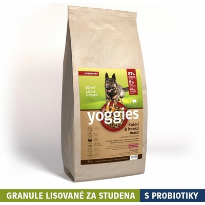 Yoggies kuracie a hovädzie mäso 20 kg