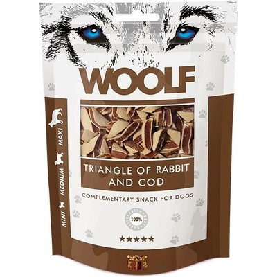Woolf Dog Rabbit and Cod Triangle 100 g