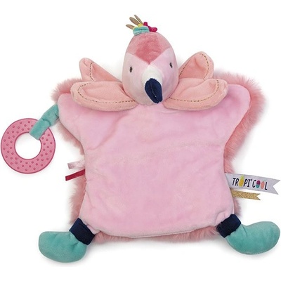 Eurekakids - Мека играчка за гушкане с активности Фламинго