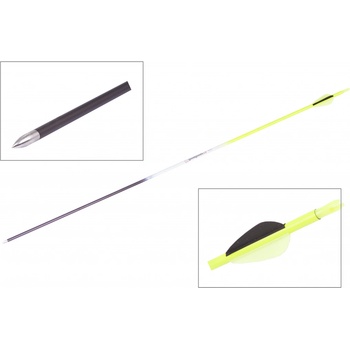 Goodgoods karbon plastové letky žlutý 28″ 1 ks