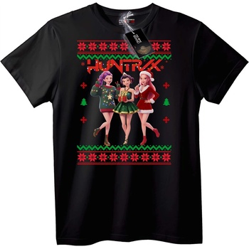 NOONEBRAND Коледна грозна тениска Huntrix - 7XL, Black