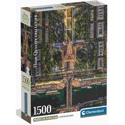 Clementoni - Puzzle Flying Over Paris - 1 500 piese