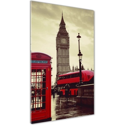 Vertikálny fotoobraz na skle Big Ben Londýn 50x100 cm