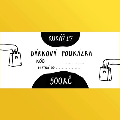 Dárkový poukaz/Voucher Kuráž Cena: 500 Kč