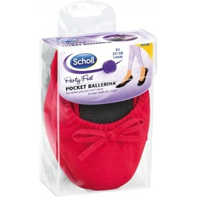 Scholl Pocket Ballerina červené – Zboží Dáma