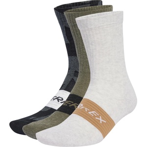 adidas Terrex Мъжки спортни чорапи adidas Terrex TRX MT Sock 3-Pack Sports socks - Black / Olive Strata / White - размер 37-39 (EU) (207-1201-0111)
