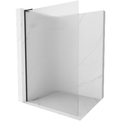 Mexen Kioto L душ параван Walk-in 70 x 200 см, райета, черен - 800-070-103-70-09 (800-070-103-70-09)