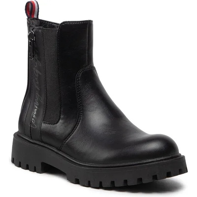 Tommy Hilfiger Ботуши Tommy Hilfiger Cheksea Boot T3A5-32390-1355 Черен (Cheksea Boot T3A5-32390-1355)