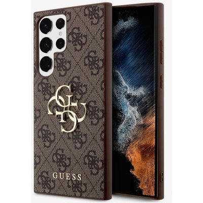 GUESS PU 4G Metal Logo Zadní Kryt pro Samsung Galaxy S24 Ultra Brown Калъф за телефон Guess | Lilav | ЖЕНИ | UNI