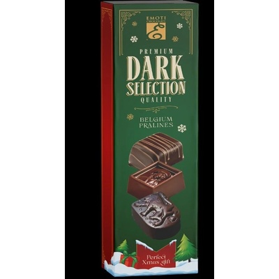 Emoti de chocolat Belgické hořké pralinky ve vánočním balení 65 g