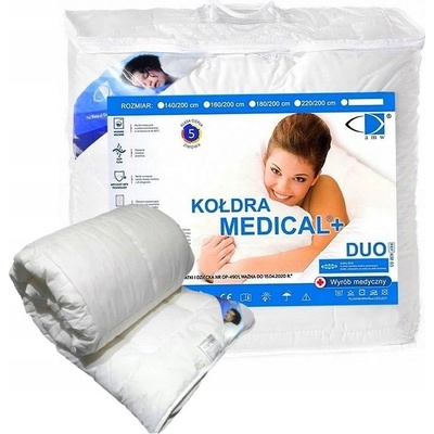 AMW Antialergická přikrývka Medical DUO 1,20 kg bílá 140x200