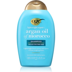 OGX Argan Oil Of Morocco Lightweight Shampoo шампоан за хидратация и блясък 385ml