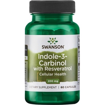 Image 1 of Swanson Indole-3-Carbinol with Resveratrol 200 mg [60 капсули]