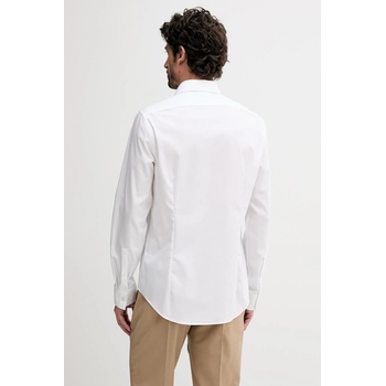 Calvin Klein Риза Calvin Klein в бяло с кройка по тялото с класическа яка LV019EU017 (LV019EU017)