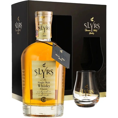 Slyrs on Pack Classic Whisky 43% 0,7 l (darčekové balenie 1 pohár)