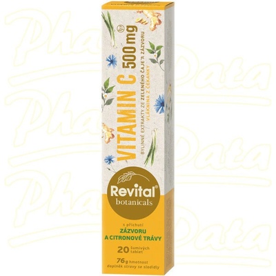 Revital Botanicals Vitamin C 500 mg 20 šumivých tablet