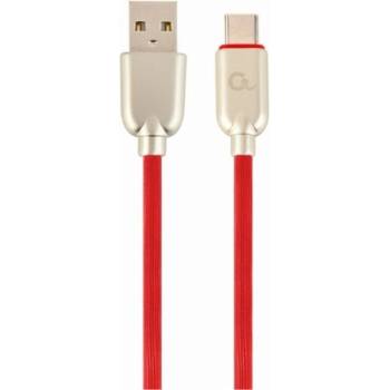 Gembird USB 2.0 A - USB-C M/M кабел за данни 2 м червен Премиум каучук CC-USB2R-AMCM-2M-R (CC-USB2R-AMCM-2M-R)