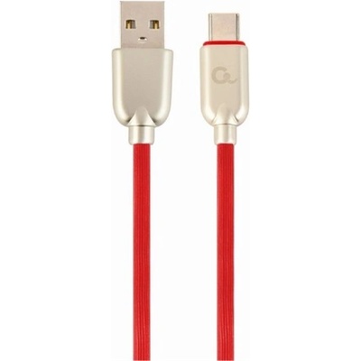 Gembird USB 2.0 A - USB-C M/M кабел за данни 2 м червен Премиум каучук CC-USB2R-AMCM-2M-R (CC-USB2R-AMCM-2M-R)