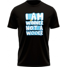 Fall Guys tričko I am Winner Not a Wooer černé