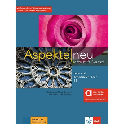 Aspekte neu B2 – Hybride Ausgabe – Lehr./Arbeitsbuch Teil 1 + MP3 allango.net + Lizenz (24 Monate)