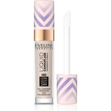 Eveline Cosmetics Liquid Camouflage Vodeodolný korektor s kyselinou hyalurónovou 02 Light Vanilla 7,5 ml