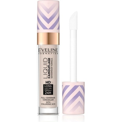 Eveline Cosmetics Liquid Camouflage Vodeodolný korektor s kyselinou hyalurónovou 02 Light Vanilla 7,5 ml