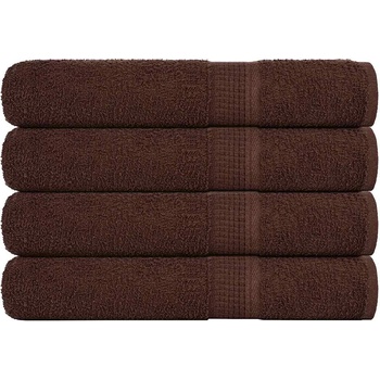 vidaXL Кърпи за сауна 4 бр кафяви 80x200 см 360 gsm 100% памук (136768)