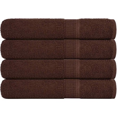 vidaXL Кърпи за сауна FROGN 4 бр. Кафяви 80x200 см 360 г/м2 (136768)