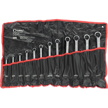 Condor Kľúče 6 - 32 mm 75° posun sada 12 kusov v textilnom balení 100-00583