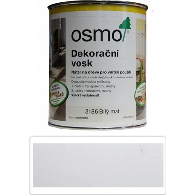 Osmo 3186 Dekorační vosk intenzivní 0,375 l Bílý mat – Sleviste.cz
