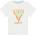 GUESS Бяла тениска за мини момче с оранжев надпис Guess и палми