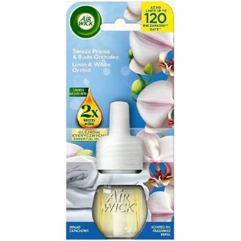 Air Wick Elektrický osviežovač vzduchu Cotton and White Orchid s náplňou 19 ml