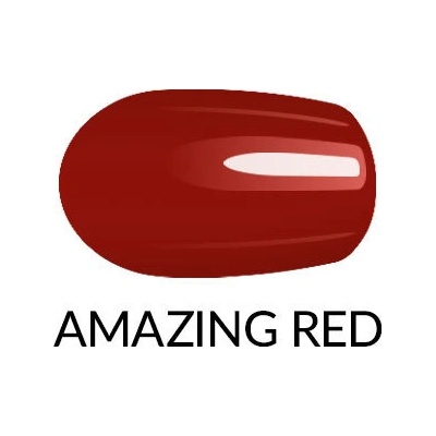 Federico Mahora Make Up Lak na nechty Gel Finish AMAZING RED 11 ml