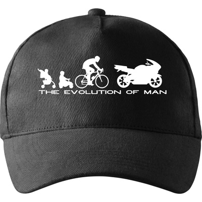 Evolution of man supersport so zahnutým šiltom a látkovou sponou Čierna
