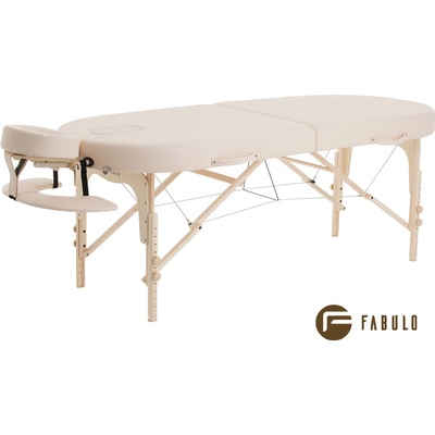 Fabulo Skladací masážny stôl GURU Oval Set Farba: krémová 192 x 76 cm 16,3 kg 3 farby