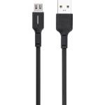 DeTech Кабел за данни DeTech DE-C37M, Micro USB, 1.0m, Black - 40194 (DE-40194)