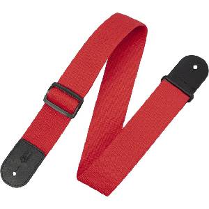 Levy's Single Tone Poly Red Колан за китара (M8POLY-RED)