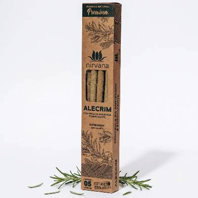 Nirvana Premium Eco Prírodné rituálne vonné tyčinky Rozmarín Alecrim 5 ks